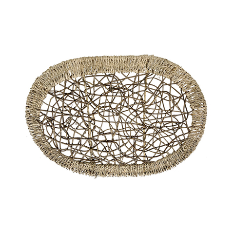 Wall Hanging Oval Woven