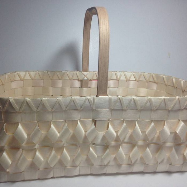 Decorative Wood Handle Basket Decorative Wood Handle Basket