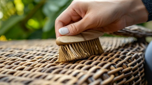 How To Paint Metal Lawnchairsremove Mildew From Wicker Basket?