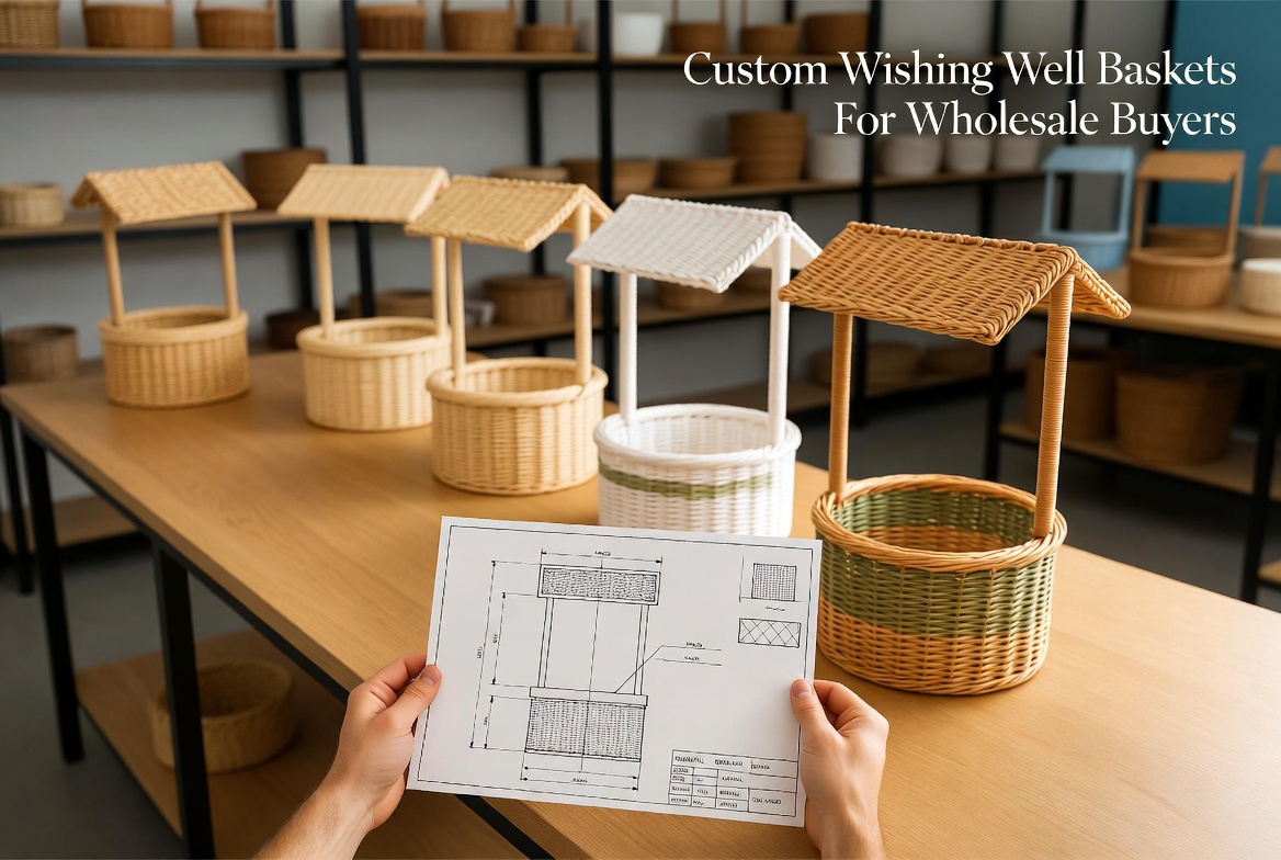 Custom Wishing Well Basket Production For B2B Custom Wishing Well Basket Production For B2B