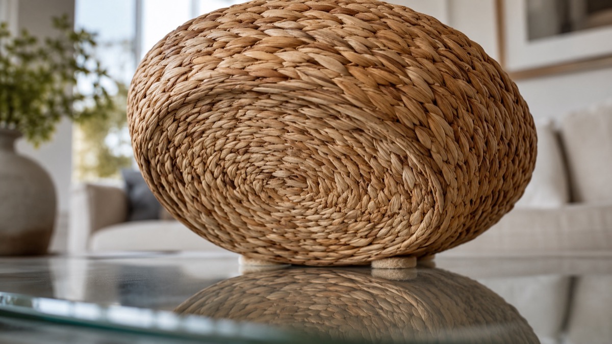 Woven Bowl Base Close Up Woven Bowl Base Close Up