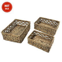 Water Hyacinth Woven Storage Baskets