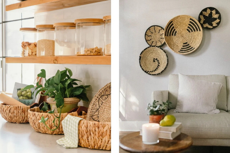 Natural Vs. Artificial Materials in Flat Woven Wall Baskets: Pros And Cons