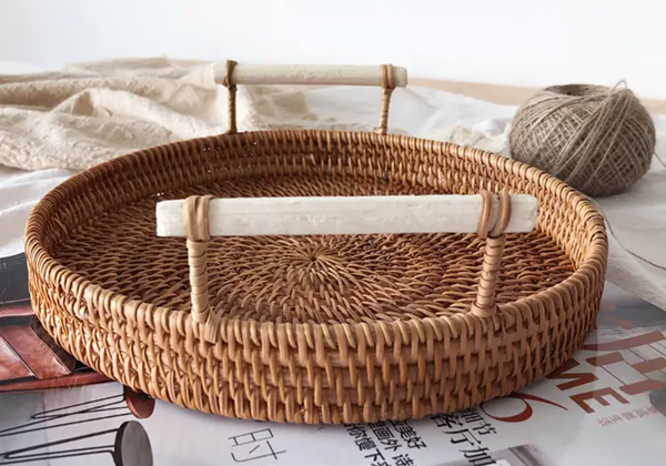 woven tray basket