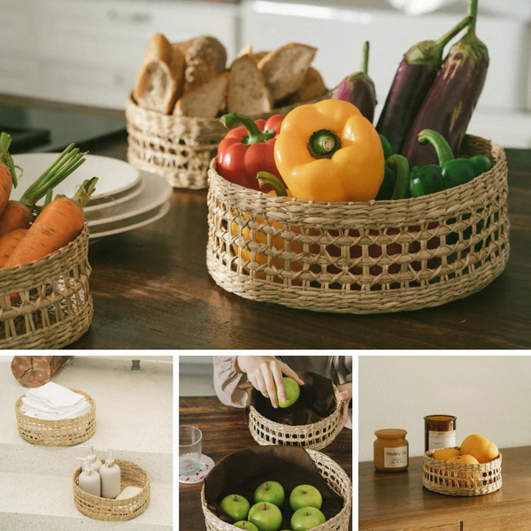 How Can I Organize My Space with A Round Seagrass Basket?