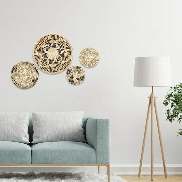 Flat Woven Basket Decor Inspiration