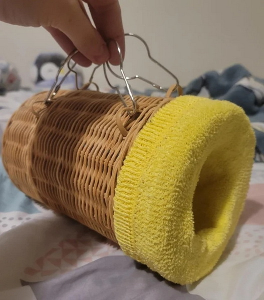 Put A Wicker Basket in A Rats Cage
