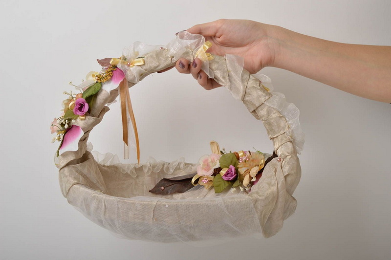 flower basket handmade