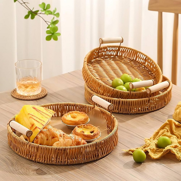 Bamboo Woven Tray Basket Suppliers UAE