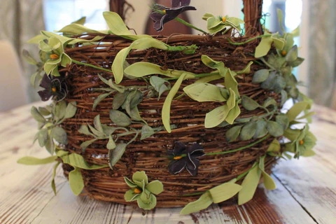 Round Basket for Flower Stems_4
