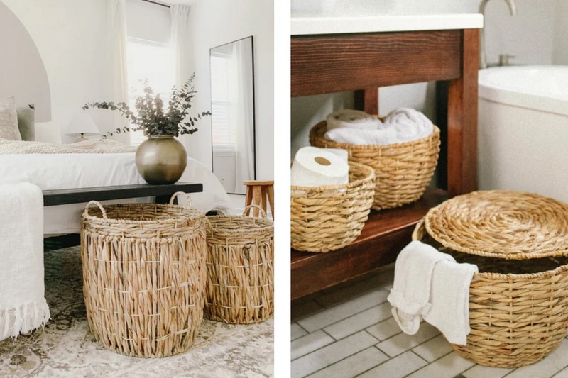 How Does A Handmade Colorful Small Lidded Basket Combine Function And Style?
