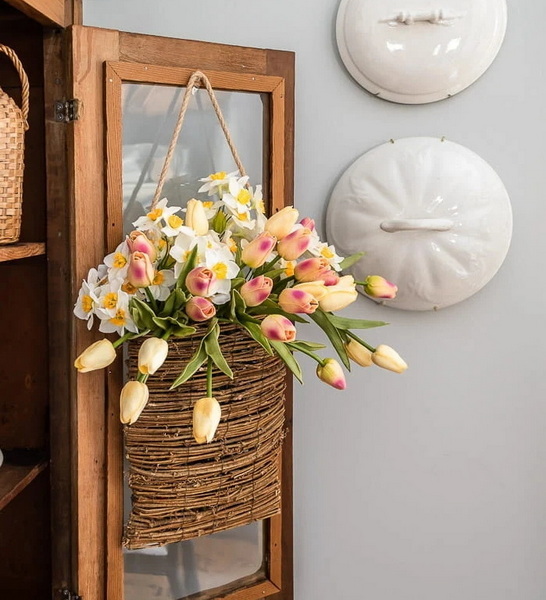 Hang Wicker Baskets