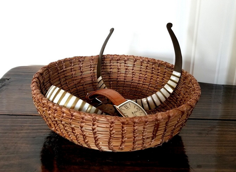 Handmade Pinestraw Basket
