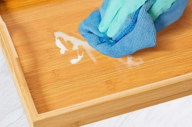 how to wash painted decorative trays that look like bamboo