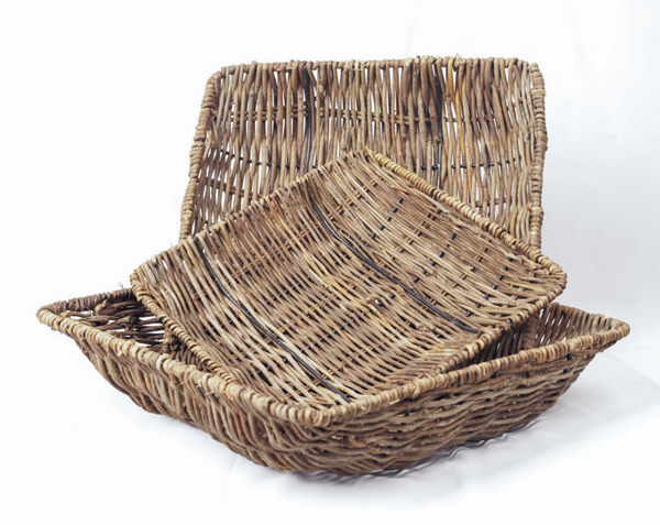 Rattan woven basket