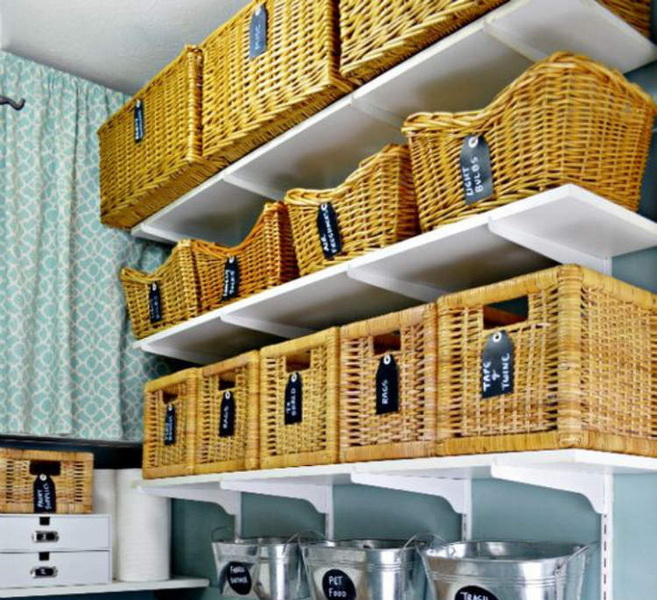 yellow baskets for organizing shelves_5
