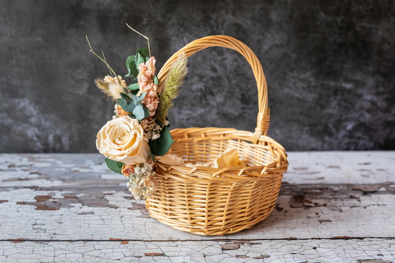 handmade flower basket decoration_2