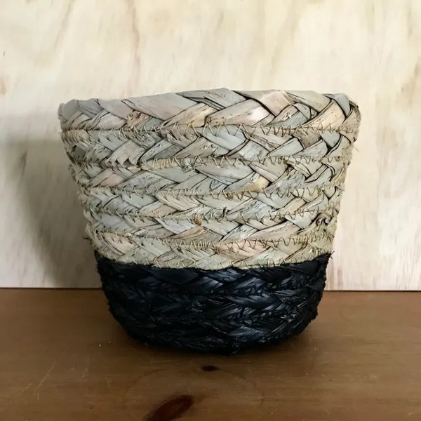 Black Wicker Basket