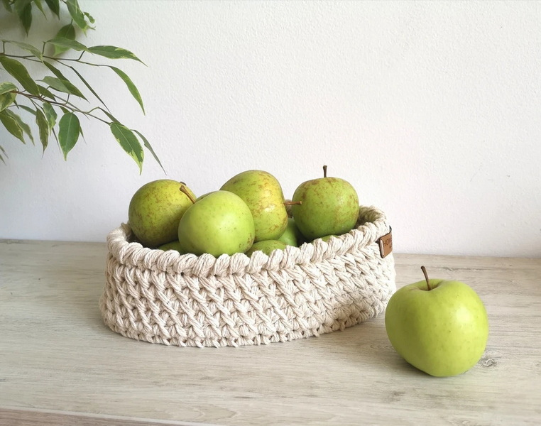 White Hemp Basket_1