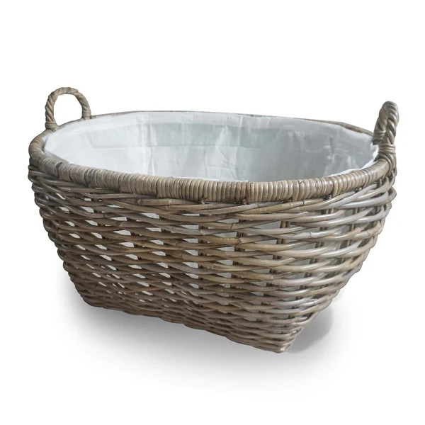 Line An Oval Wicker Basket_1