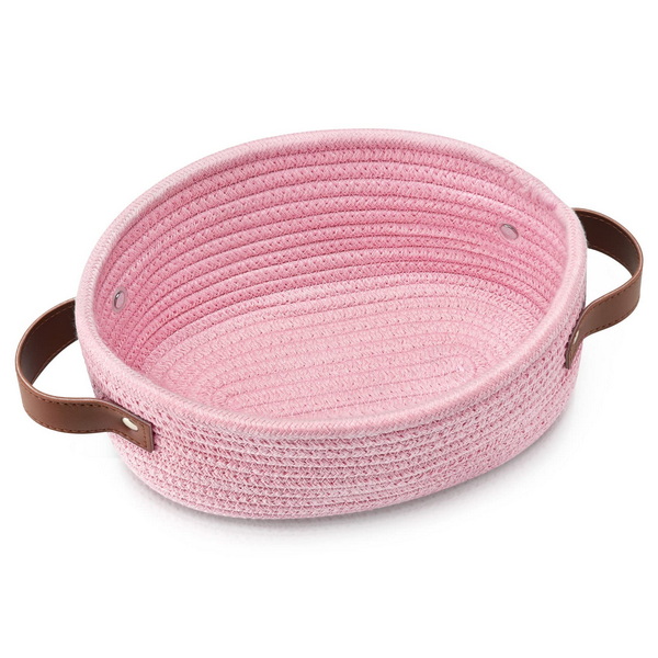 How Can A Pink Woven Basket Add A Pop of Color To Your Home Decor?