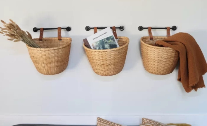 How To Hang Wicker Baskets on Wall for Storage?