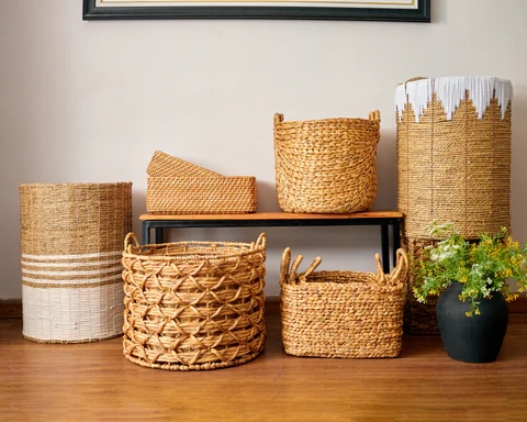 round seagrass basket_1