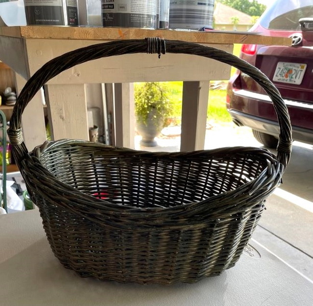 Black Wicker Basket (2)