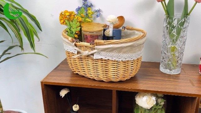 How To Decorate Your Home with Wicker Handmade Baskets with Wooden Bottoms?