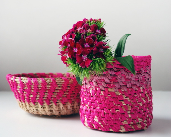 Red Basket Weave 