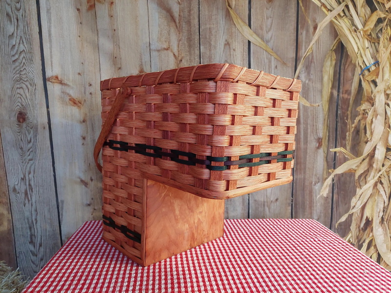 amish handmade large 9 inch stair step basket_1