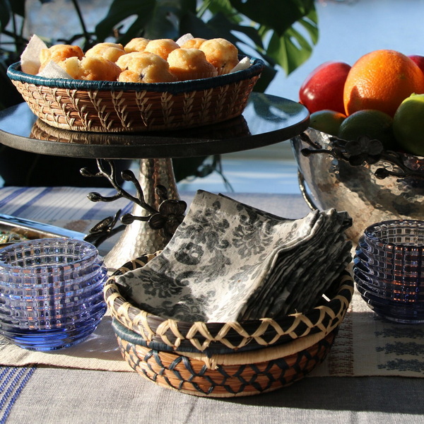 Decorative Pine Needle Basket
