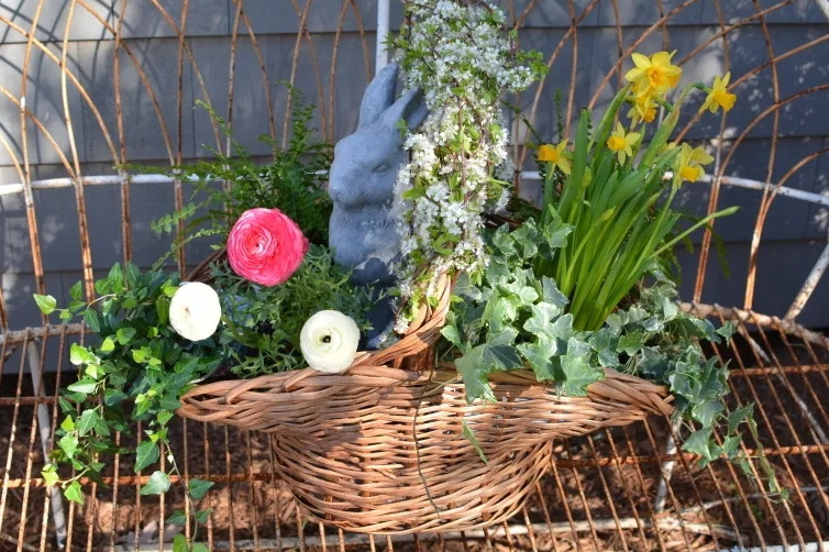 A Handmade Flower Baske