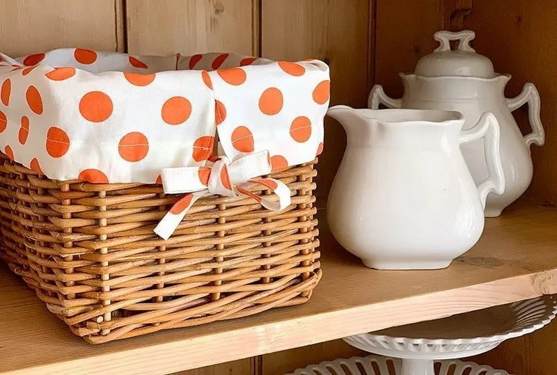 How To Put Material on A Wicker Basket?