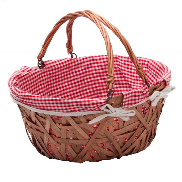 Line An Oval Wicker Basket_2
