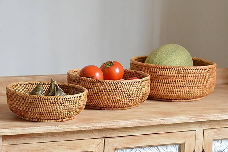 Handcrafted Woven Tray Basket Manufacturers India