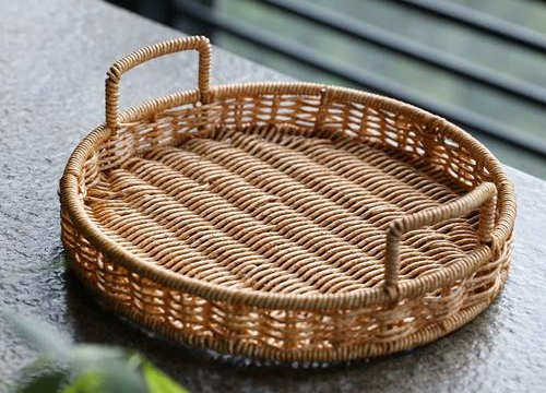 the woven tray baskets