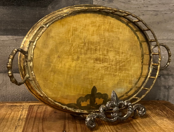 Round Bamboo Tray 