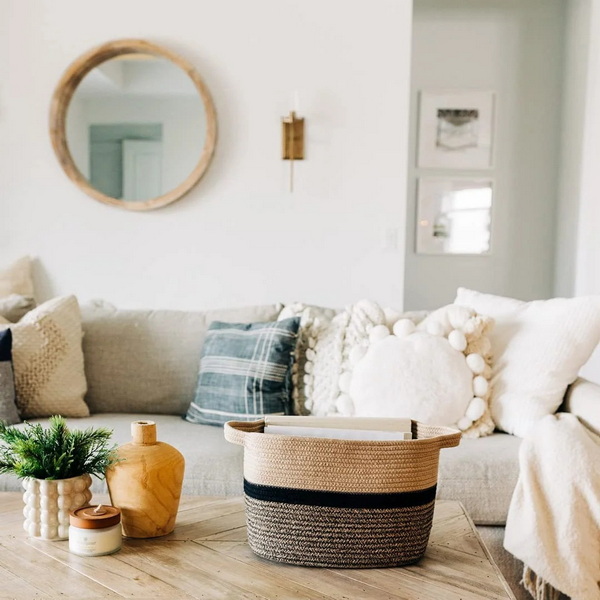 Handmade Floor Basket 