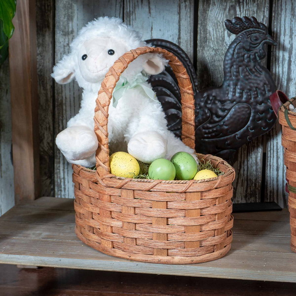 Woven Basket With Lid
