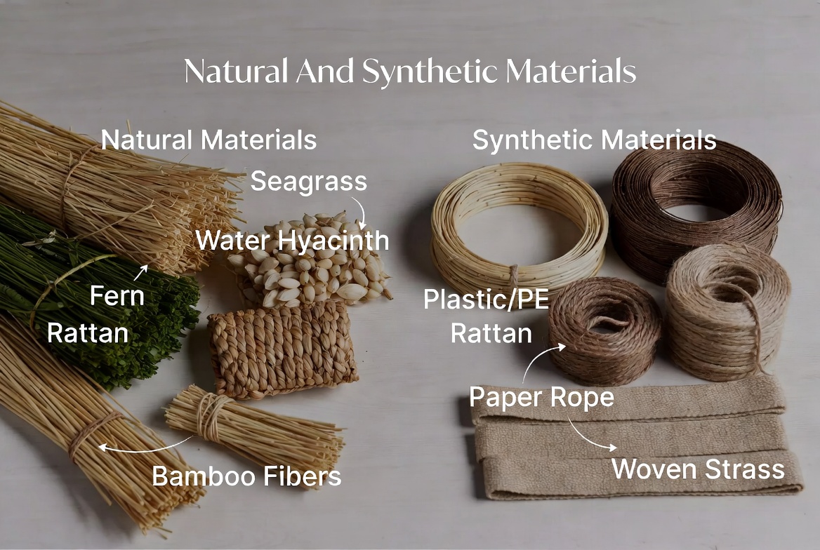 Natural And Synthetic Basket Materials Natural And Synthetic Basket Materials