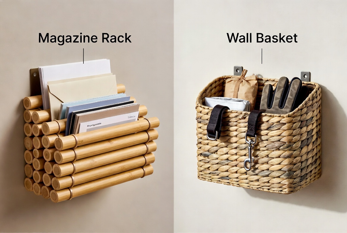 Magazine Rack And Basket Comparison