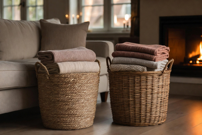 Cozy Living Room Blanket Baskets.jpg