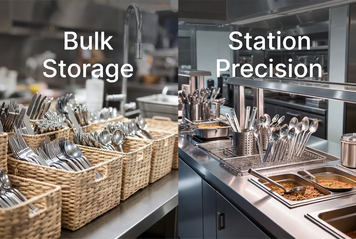 Cutlery Basket Vs Spoon Holder Comparison