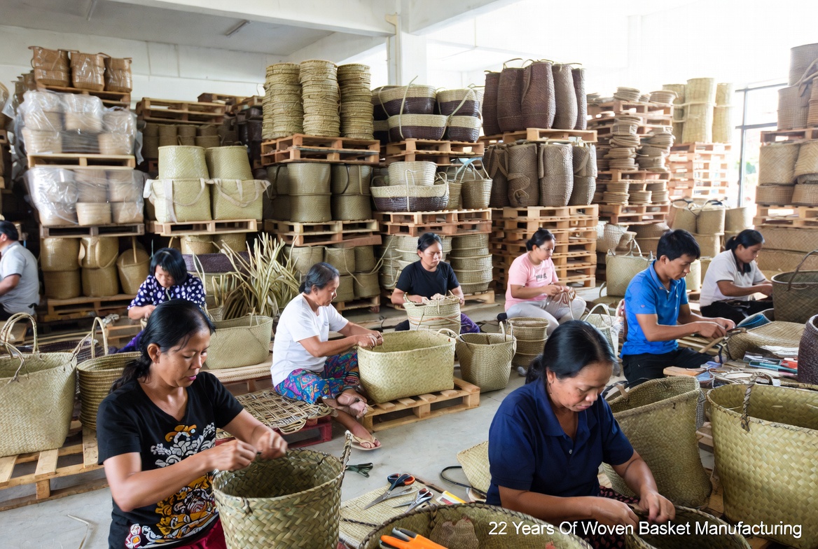 B2B Woven Basket Production And Export
