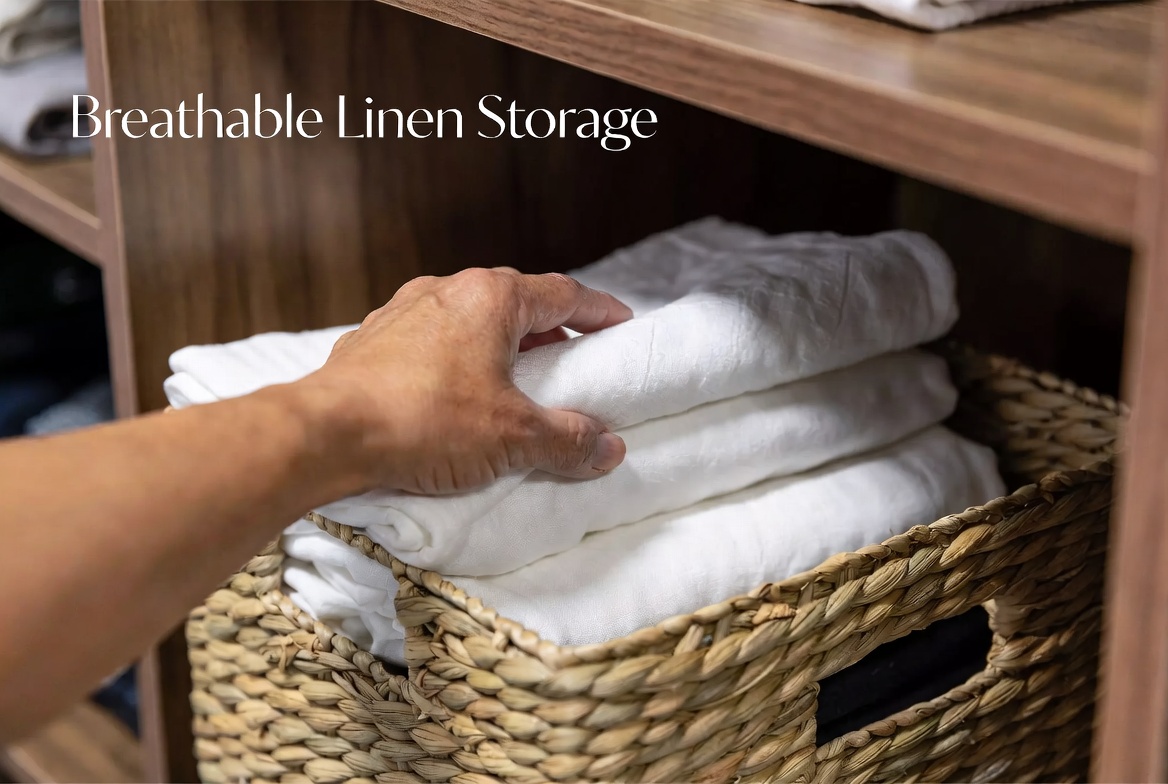 Natural Fiber Basket Storage Detail Natural Fiber Basket Storage Detail