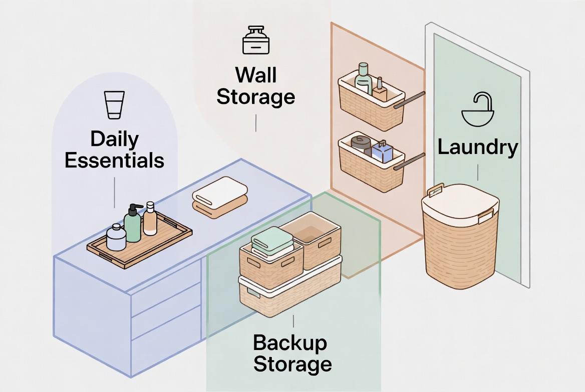 Bathroom Basket Zoning Guide Bathroom Basket Zoning Guide