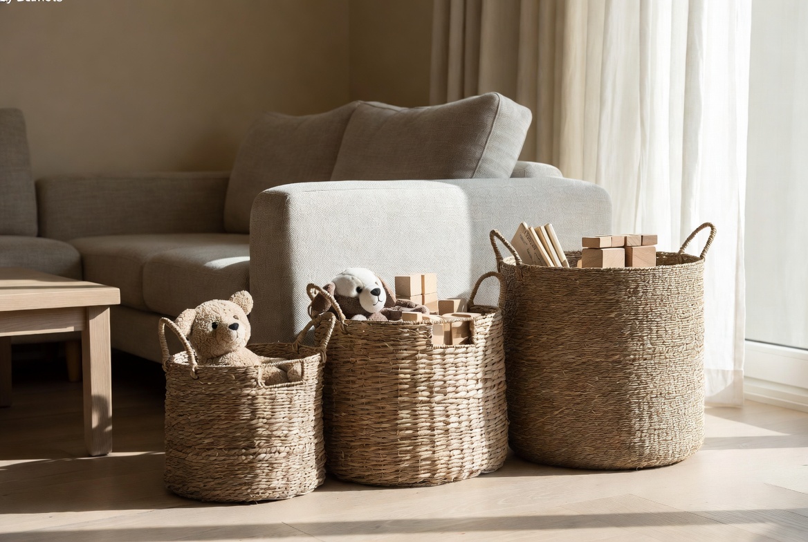 Handwoven Toy Storage Corner