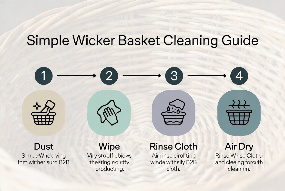 Wicker Basket Care Workflow 고리버들 바구니 관리 작업 흐름