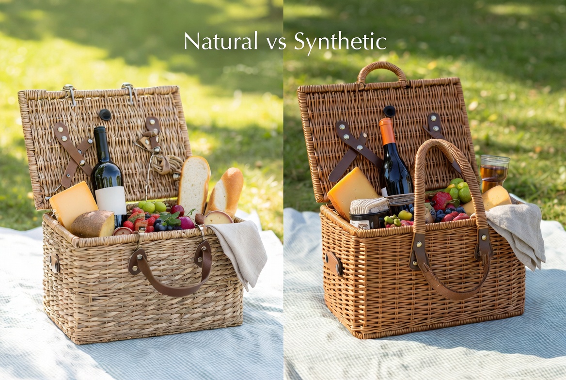 Natural And Synthetic Picnic Baskets Natural And Synthetic Picnic Baskets